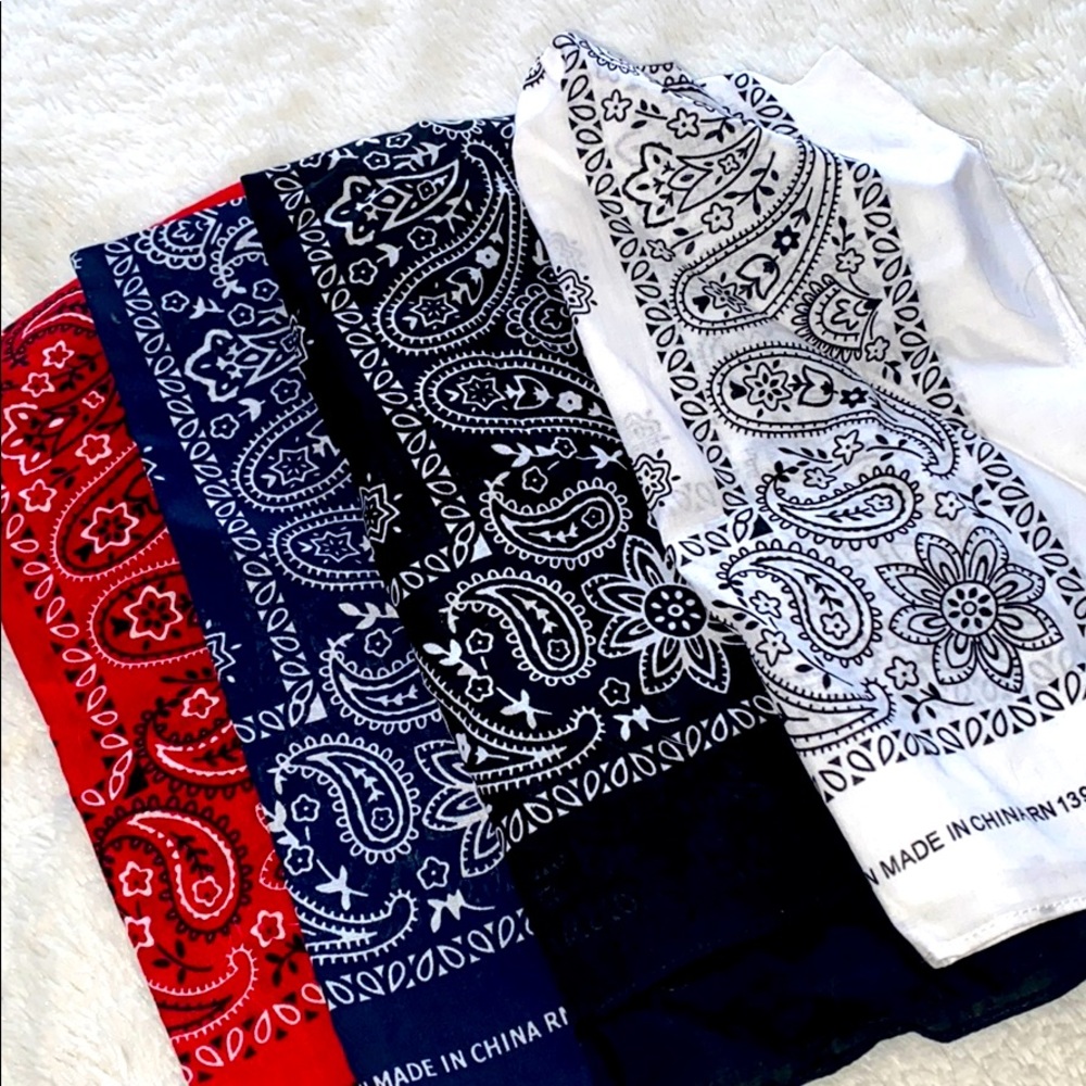 Bandanas multiple colors